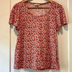 Luck brand floral tee